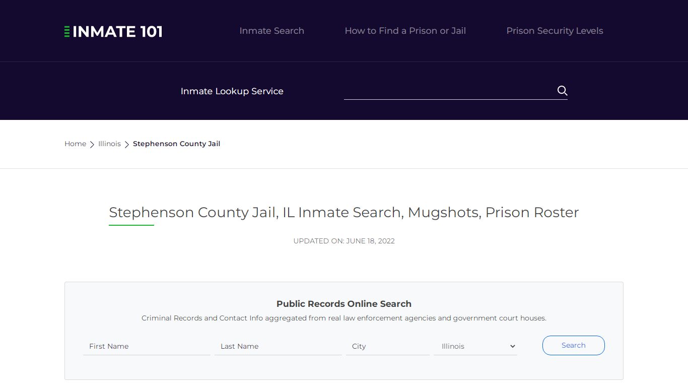 Stephenson County Jail, IL Inmate Search, Mugshots, Prison Roster
