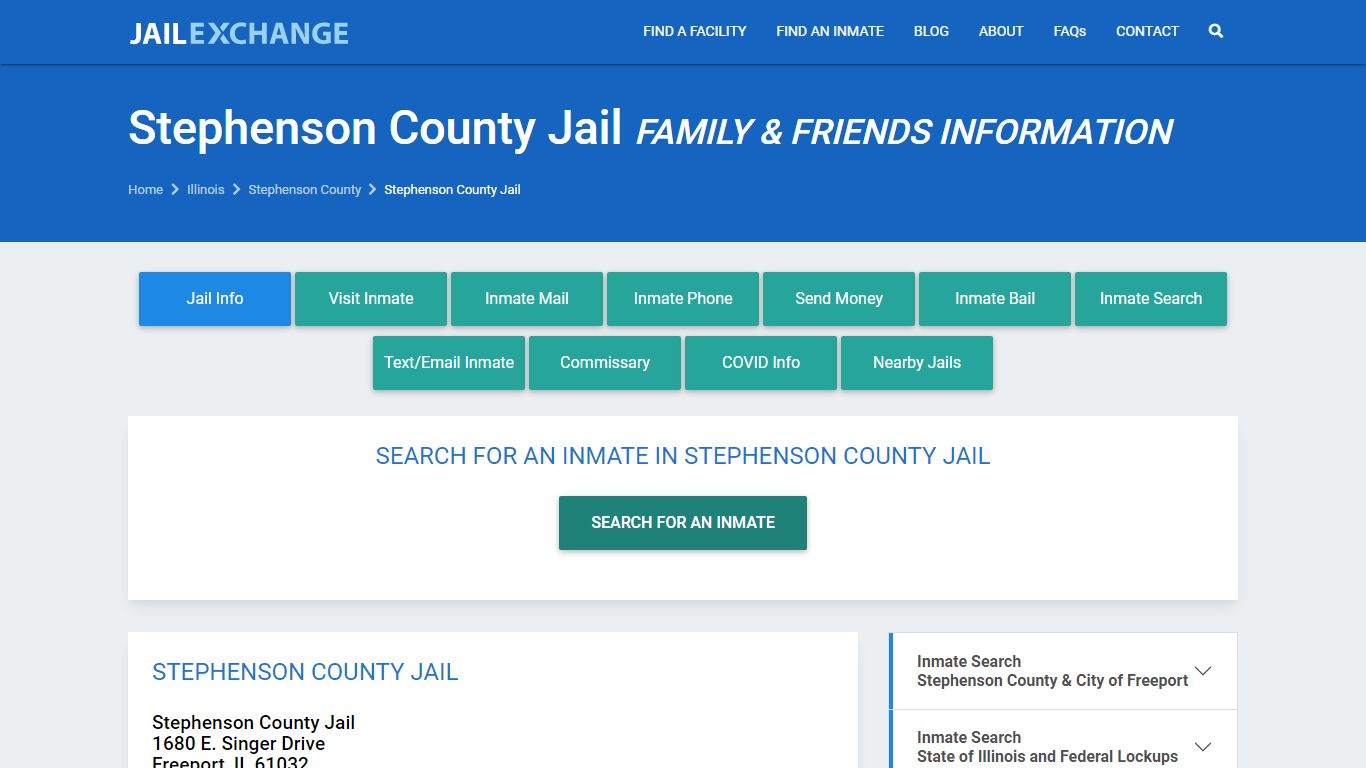 Stephenson County Jail IL | Booking, Visiting, Calls, Phone